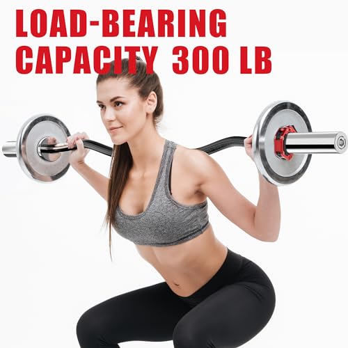 Olympic Barbell Weight Bar for Weightlifting, Bench Press Bar 7ft/6ft/5ft for Strength Training, Rated 500lbs/400lbs/330lbs Weight Capacity