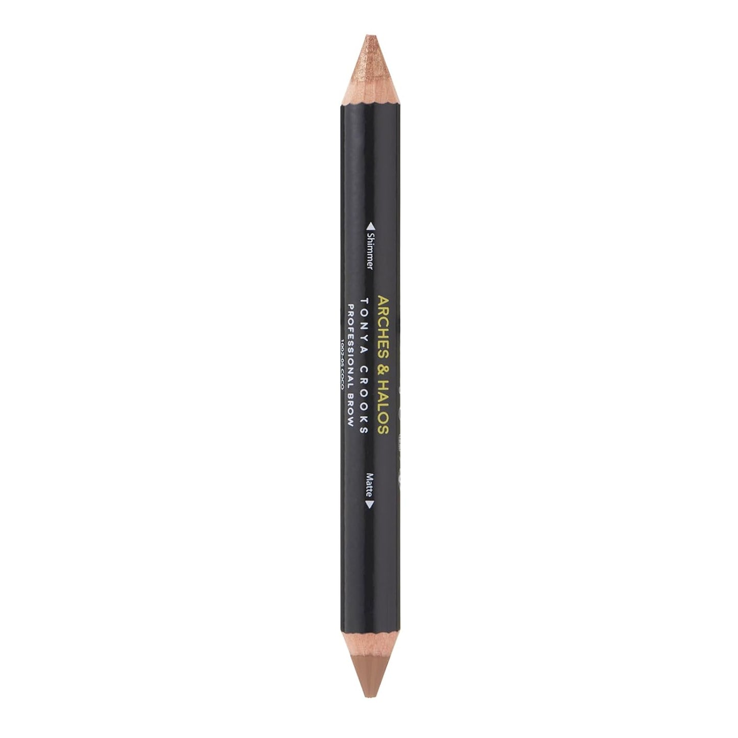 Arches & Halos Brow Highlighting Crayon - Coco | Ultra Creamy Eyebrow Stick & Highlighter Duo - 0.176 oz