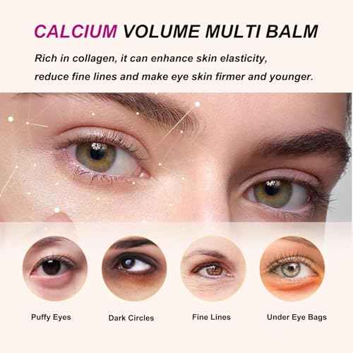 Calcium Volume Multi Balm,Intensive Repair & Moisturizing Cream,Hydrating,Firming Skin,Suitable for Eyes,Neck,Face,0.32 oz/9 g (Pack of 2)