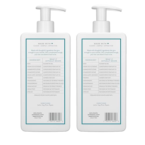 Native Cashmere & Rain 2N1 Shampoo & Conditioner Set 16.5 fl oz