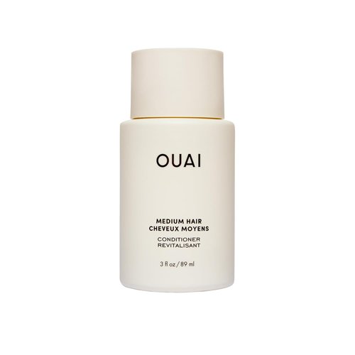 OUAI Medium Conditioner Travel Size - Hydrating Coconut Oil & Babassu Oil Formula - Strengthens & Adds Shine (3 Oz)