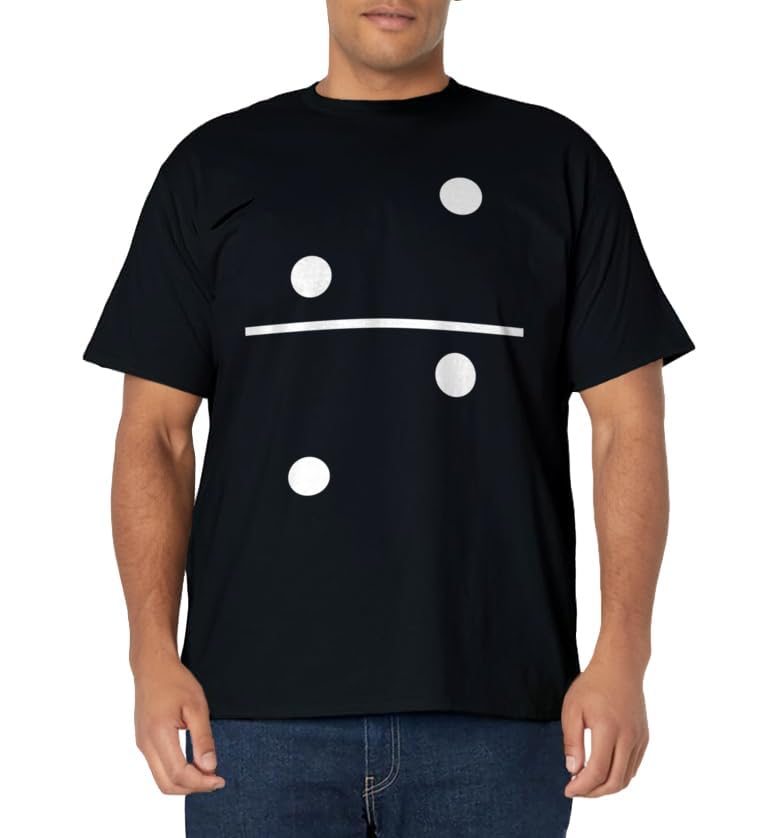 Domino 2 and 2 Matching T-Shirt Halloween Group Costumes 2-2 T-Shirt