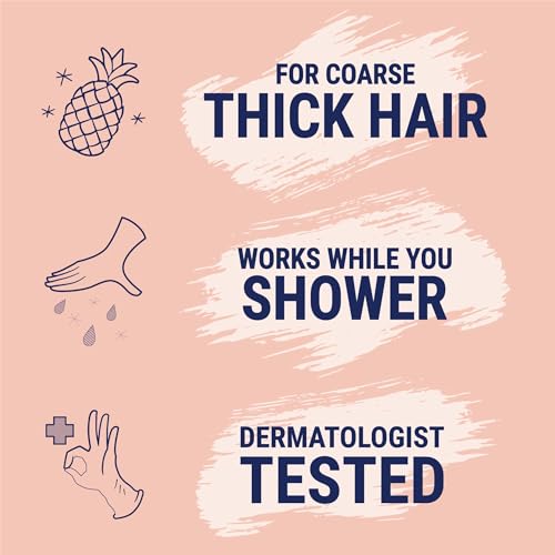 Nair Sensitive Formula Shower Cream Hair Remover with Coconut Oil and Vitamin E, 12.6oz