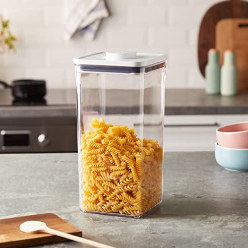 OXO Good Grips POP Container - Airtight Food Storage - Small Square Tall 2.3 Qt Ideal for spaghetti, linguini and lasagna