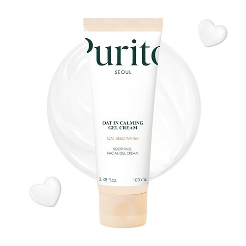 PURITO Oat Gel Cream - Lightweight, Fragrance-Free Moisturizer for Sensitive Skin | 100 mL