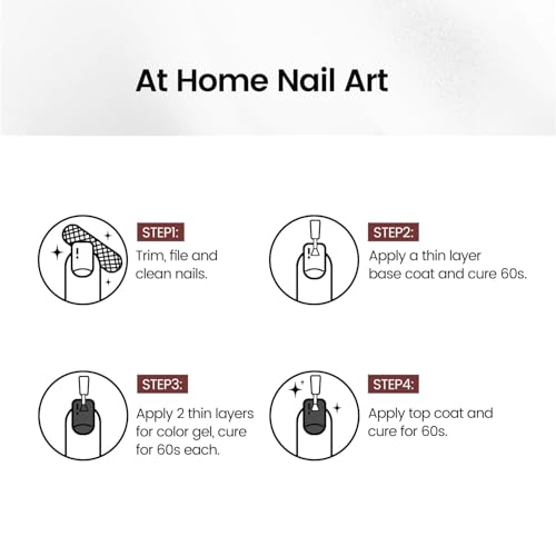 JODSONE Chocolate Milk Gel Nail Polish 10ml Soak Off LED Nail Polish Nude Brown Nail Color Salon Quality Vegan & Cruelty-Free Low Odor Need U V Lamp Curing