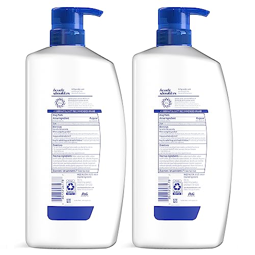 Head & Shoulders Anti-Dandruff Shampoo and Conditioner with 1% Pyrithione Zinc, Eucalyptus for Itchy Scalp Care 2-in-1 Twin Pack, Flake Control and Refreshed Scalp, 32.1 fl oz Each