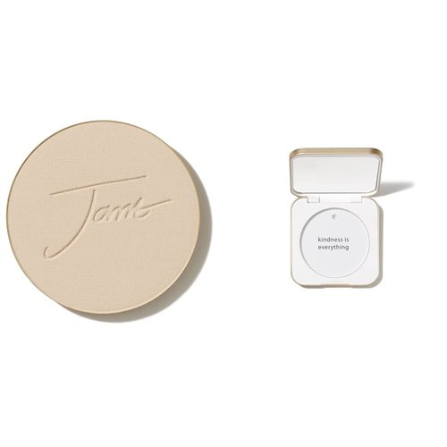 Jane Iredale PurePressed Base Mineral Foundation Compact Set - Semi-Matte Pressed Powder with SPF, Talc-Free & Vegan