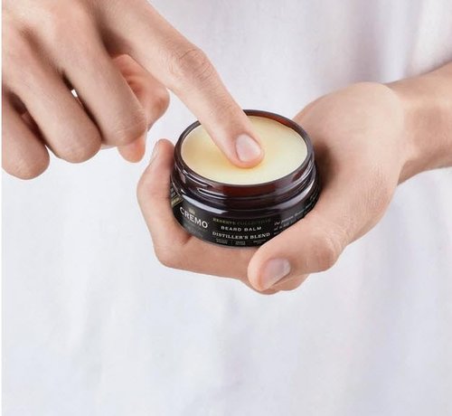 Cremo Beard Balm - Distiller's Blend | Nourishes & Shapes All Lengths of Facial Hair, 2 Oz
