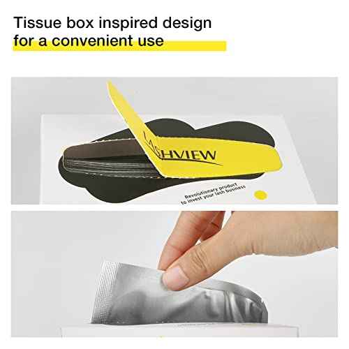 LASHVIEW 50 Pairs Eye Pads,Under Eye Pads for Eyelash Extension,Microfoam Eye Pads,Natural NO Hydrogel,Lash Extension Lint Free,Fit Most Eye Shape, Stick Well,Hypoallergenic,Waterproof