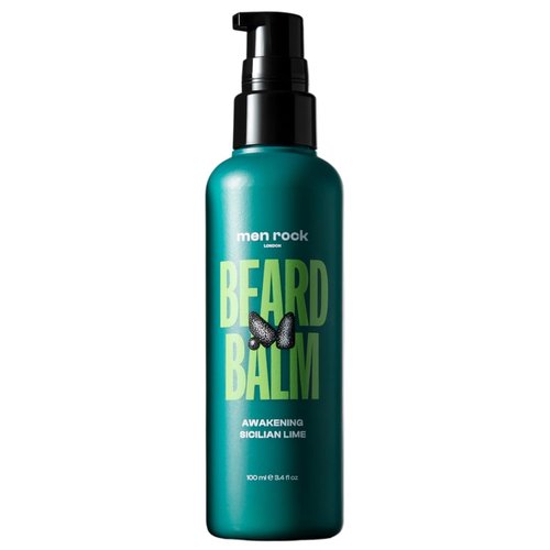 Men Rock Awakening Beard Balm - Sicilian Lime Leave-In Conditioner for Soft, Manageable Beards - 3.4 oz