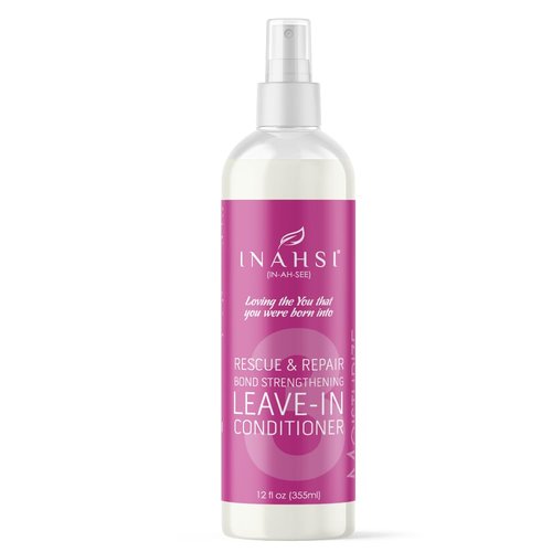 Inahsi Rescue & Repair Leave-In Conditioner - Strengthening Moisturizer for Naturally Curly Hair | 12 oz | Made in the USA