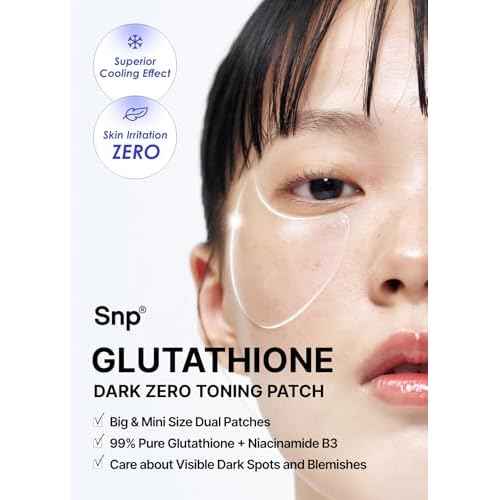 SNP 99% Glutathione + Niacinamide B3 Eye Patch | Nourishing Under Eye Patches for Blemishes and Dark Spots | Under Masks for Puffy Eyes and Dark Circles | Korean Skincare | 60 Patches