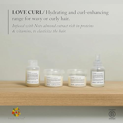 Davines LOVE Curl Conditioner, Enhance and Control Curly and Wavy Hair, Weightless Volume and Softness
