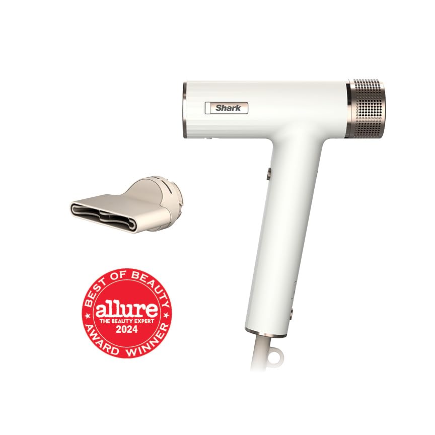 Shark SpeedStyle Essential High-Velocity Dryer with Concentrator, Lightweight, Ionic, No Heat Damage, Best for Straight and Wavy Hair, Silk HD301