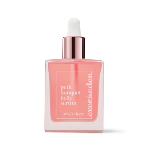 Evereden Petit Bouquet Belly Serum - 1.7 Fl Oz | Clean & Vegan Pregnancy Oil for Stretch Marks | Non-Toxic Maternity Skincare