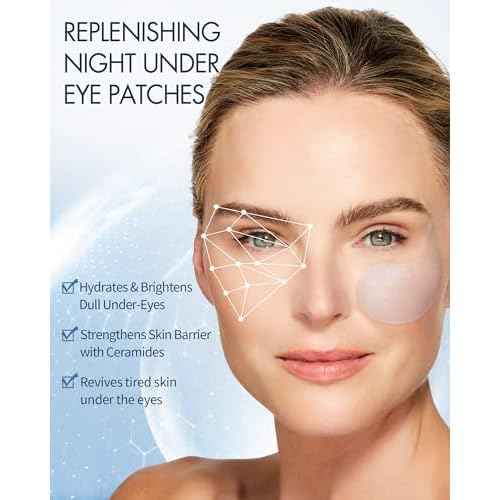 depology Replenish & Repair Under Eye Patches for Puffy Eyes, Wrinkles (60 Patches) | Hydrating with Ceramides and Hyaluronic Acid for All Skin Types | Botanical Extracts Eye Gel Pads 2.96 fl oz