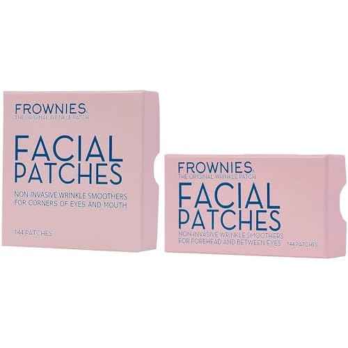 Bundle-2 Items: Frownies Forehead & Between Eyes (144 Patches) + Frownies Corners Of Eyes And Mouth (144 Patches) Combo Pack