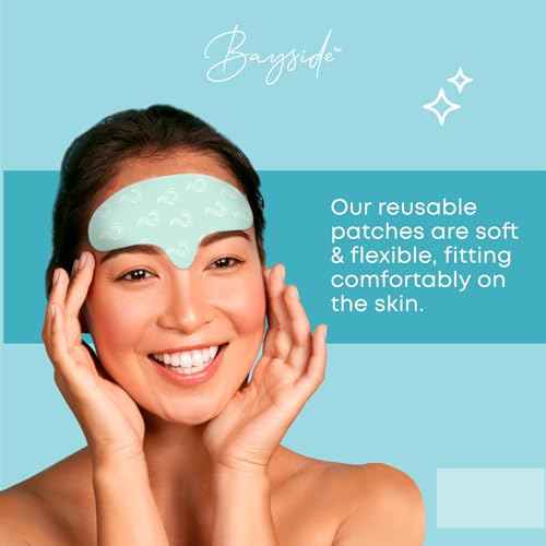 Forehead Wrinkle Patches Reusable | Non-Invasive Wrinkle Treatment for Fine Lines | Works with Face Lift Tape and Eye Patch Kits | Long-Lasting, Gentle Skin Care Solution | Includes Storage Tin
