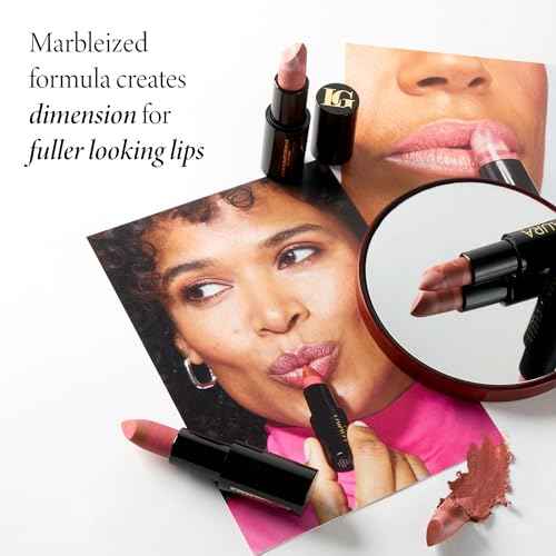 LAURA GELLER NEW YORK Italian Marble Sheer Lipstick - Berry Banana - Hydrating & Lightweight - Vitamin E & Caster Seed Oil - Cream Finish