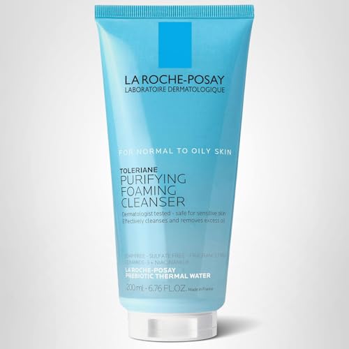 La Roche-Posay Toleriane Purifying Foaming Facial Cleanser, Oil Free Face Wash for Women & Men with Niacinamide + Ceramides, Pore Cleanser Safe For Sensitive Skin, Won’t Dry Out Skin, Soap Free, 400ml
