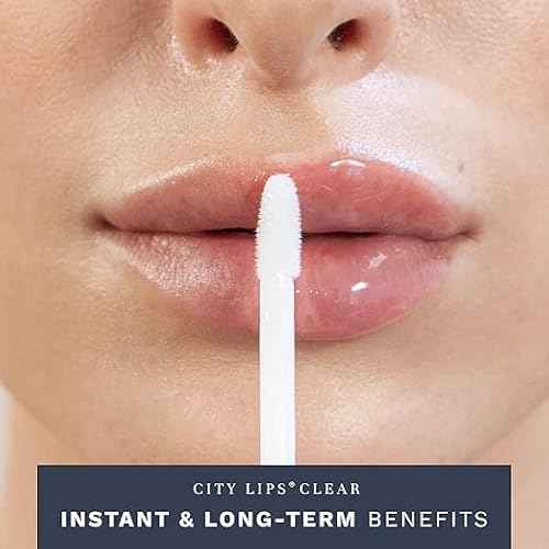 City Beauty City Lips Plumping Lip Gloss - High-Shine Gloss for Fuller, Younger-Looking Lips | Hydrating & Smoothing Lip Treatment Hyaluronic Acid