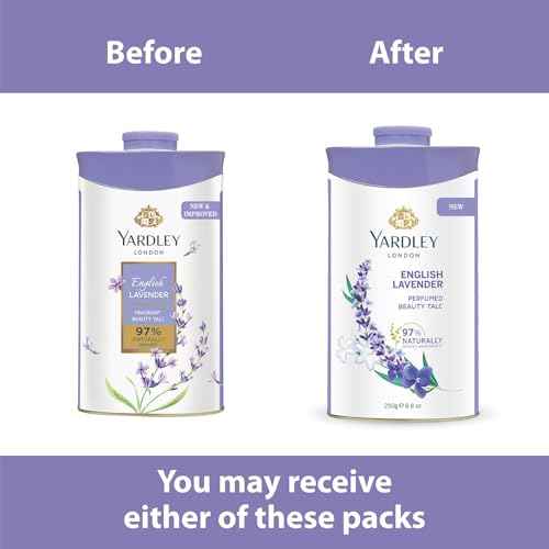 Yardley English Lavender Perfumed Talc | 250g (8.81 Ounce) | Pack of 1