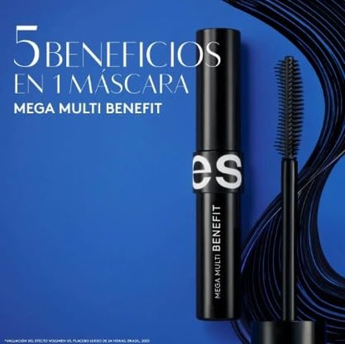Regine Switzerland Mega Multi-Benefit Waterproof Mascara - Black, 8g | Long-Lasting Volume