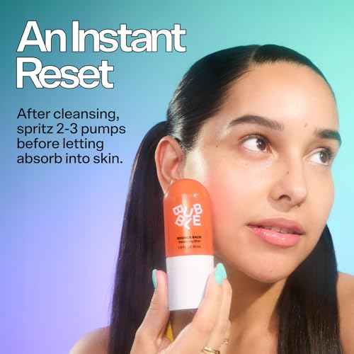 Bubble Skincare Bounce Back Hydrating Toner Spray - Balancing + Pore Minimizing Toner for Face - Made With Niacinamide + Willow Bark to Help Even and Mattify Oily Skin - On-The-Go Skin Care (55ml)