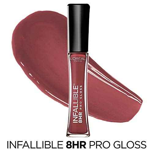 L¡¯Oreal Paris Makeup Infallible 8 Hour Hydrating Lip Gloss, Sangria, 0.21 Fl Oz
