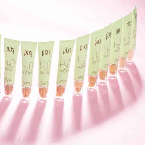 Pixi H2O SkinTint | Tinted Gel Moisturizer | Lightweight, Hydrating & Water-Resistant | Evens Tone & Reduces Redness | Nude | 1.2 fl oz/35 ml