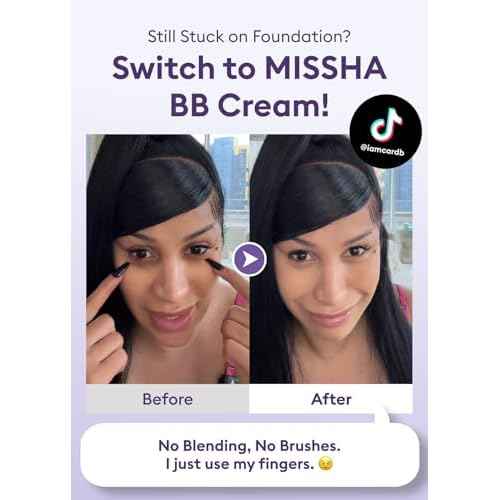 MISSHA M PERFECT COVER SERUM BB CREAM No.23 Natural Beige-Light/Medium with Cool/Neutral Undertone, BB Cream by Cardi B Pick, Skin Tint, Tinted Moisturizer, Skin Care Foundation Makeup, 1.18 Fl oz