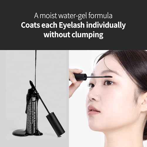 BENTON Honest Black Eyelash Serum - Eyelash Growth Serum for Thicker, Fuller Lashes - Creating a Makeup Look with Black Tint, 0.27 fl. Oz
