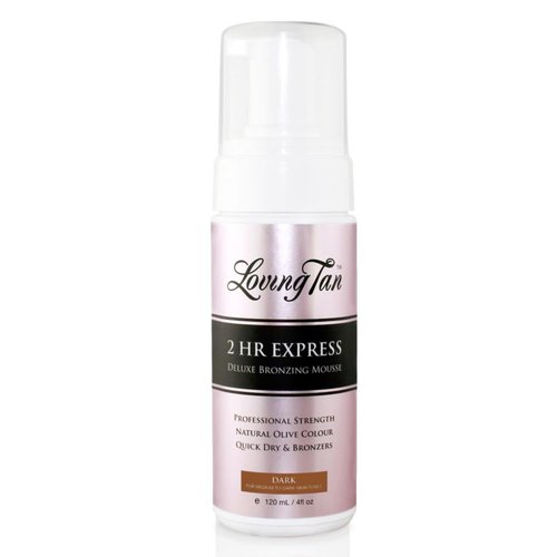 Loving Tan 2 HR Express Self Tanning Mousse, Dark - Streak-Free, Professional Quality | 4 FL Oz, Cruelty-Free