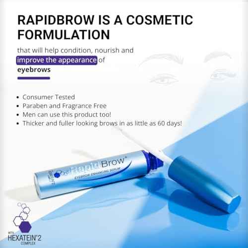 RAPIDBROW Eyebrow Enhancing Serum, 3ml /0.1 Fluid Ounce clear