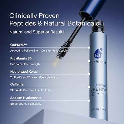 Eyebrow Growth Serum - Natural Eyebrow Serum and Enhancer for Thicker Brows and Grow Bows Faster, Longer, Fuller - 5mL