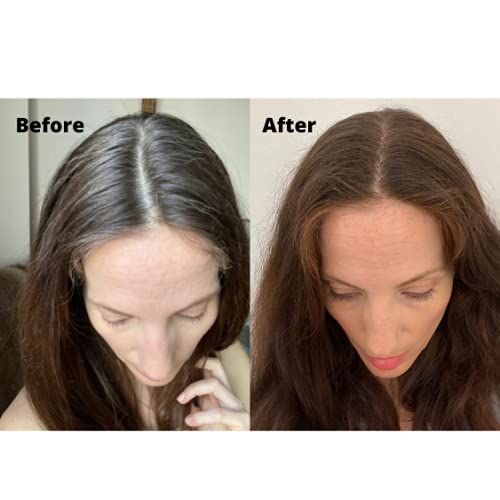 Reshma Beauty 30 Minute Henna Hair Color Infused with Natural Herbs For Soft Shiny Hair Henna Hair Color/Dye 100% Gray Coverage Semi-Permanent Ayurveda Hair Product 1.05 oz, Pack of 1 (Dark Brown)