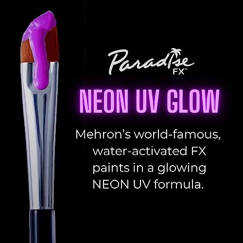 Mehron Makeup Paradise Makeup AQ Face & Body Paint (1.4 oz) (Nebula – Neon Purple/Purple UV)