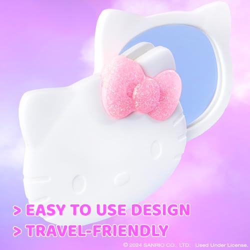 wet n wild Hello Kitty Collection, Mirror & Pink Bow Keychain Duo, Comfort-Grip Handle, Versatile & Portable Hand Mirror