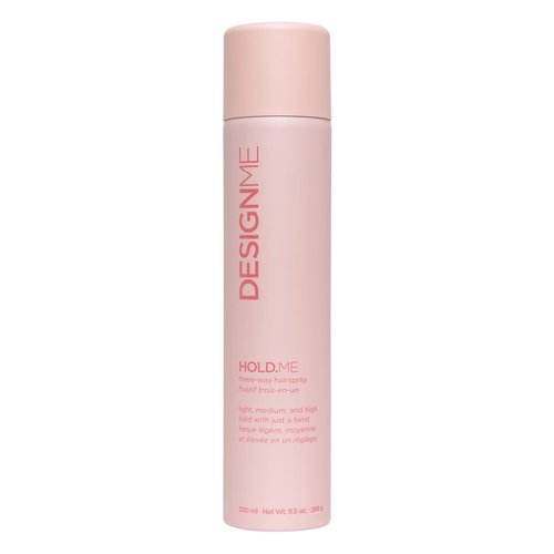 HOLD.ME Three-Way Hairspray by DESIGNME - Multi-Purpose Styling Spray for Volume & Hold | Heat Protection & Shine, Flexible Hold, Fast-Drying for All Hair Types
