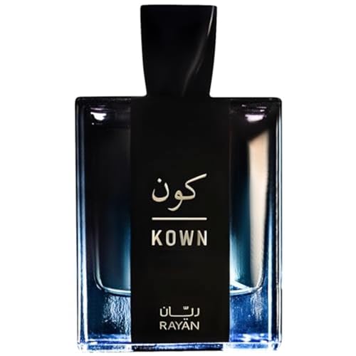 Kown - Modern Woody Oud Perfume for Men, Arabian Eau De Parfum, 100mL (3.34 Fl oz) Perfumes Arabes Para Hombres, Long Lasting Perfume with Bergamot, Lavender, Cardamom, Ideal Gift for Ramadan