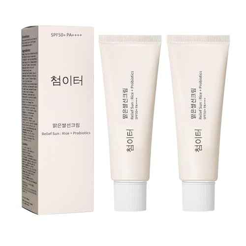 2PCs Korean Skin Care Solution for All Skin Types, S-P-F50 +PA++++, SP50+++Korean Skin Care Solution for All Skin Types