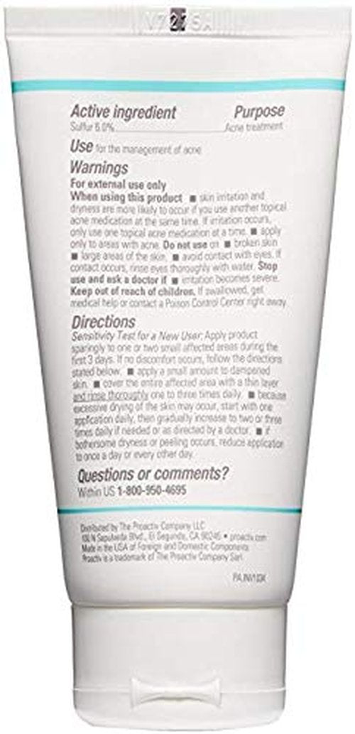 Proactiv Acne Face Mask - Detoxifying Treatment with 6% Sulfur | 3 Oz Cream for Clear Skin