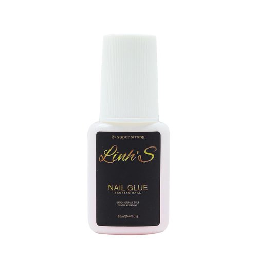 Super Strong Nail Glue for Press on (10ml) –Linh'S Professional Brush-On Nail Adhesive, Fake Nails & Nail Tips | 2X Quick-Dry, Long-Lasting, Water-Resistant Nail Glue | No Lamp Needed