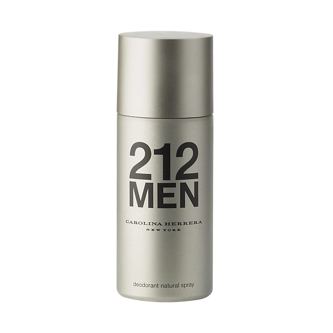 Carolina Herrera 212 NYC Men’s Deodorant Spray - Fresh Masculine Scent - 24-Hour Odor Protection - 5 Oz