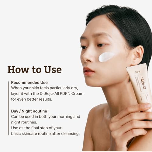 Dr. Reju-All PDRN Rejuvenating Cream – Rejuall PDRN Face Moisturizer – Optimal 1200ppm for Glass Skin & Plumping – Korean Pharmacy Anti-Aging Skin Care Face Cream - 0.7 Fl Oz
