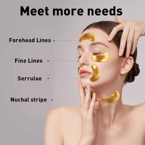 CHMI Under Eye Patches (50 Pairs) - 24K Gold Eye Patches for Puffy Eyes, Dark Circles, EyeBags and Wrinkles, Collagen Skin Care Products, Beauty & Personal Care