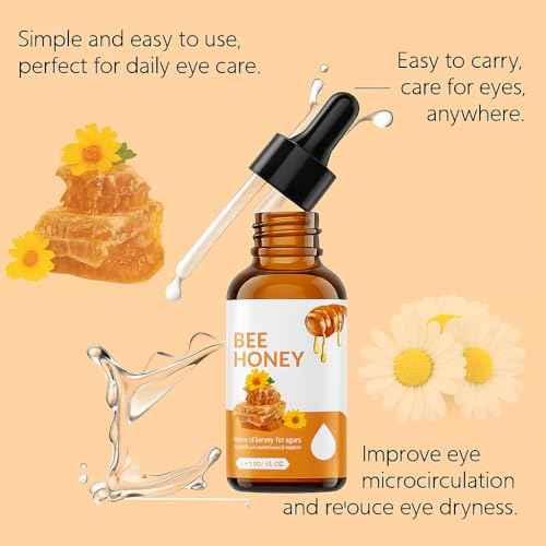 Jimerito Honey Eye Serum, Natural Hydration & Nourishing Formula with Bee Honey, Gentle Daily Care for Eye Area Skin, Deep Moisturizing & Refreshing