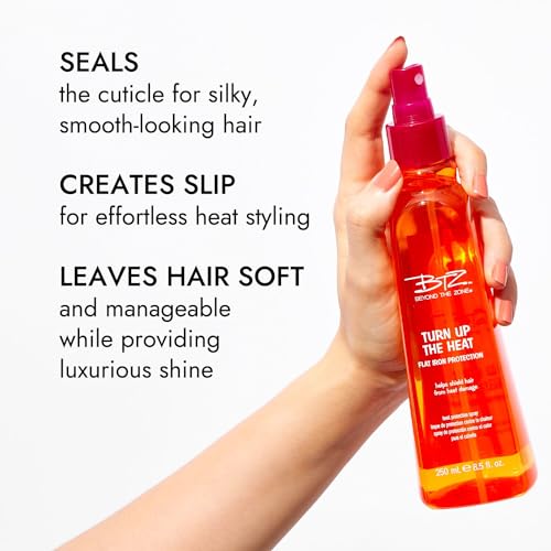 Beyond the Zone Turn Up The Heat Protection Mini Spray, Sulfate, Paraben and Gluten Free, Humidity resistant, 1.5 oz