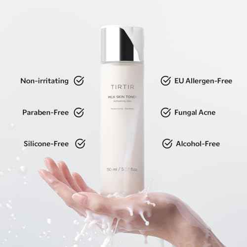 TIRTIR Milk Skin Rice Toner - Deep Moisturizing, Hydrating and Refreshing for face, Niacinamide, Ceramide, Rice Bran Extract, Nature-Oriented Ingredients, Korean Skin Care, Vegan, 150ml / 5.07 fl.oz.